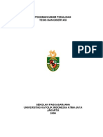 Download Pedoman Penulisan Thesis amp Disertasi by Maria Lumbantoruan SN32442146 doc pdf
