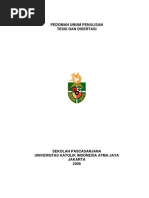 Download Pedoman Penulisan Thesis amp Disertasi by Maria Lumbantoruan SN32442146 doc pdf