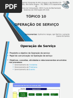 Operação de Serviço