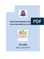 Plano Municipal de Educacao 2015-2025