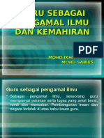 Guru Pengamal Ilmu Dan Kemahiran