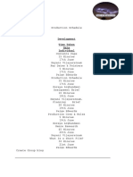 Production Schedule