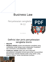 Penyelesaian Sengketa Bisnis