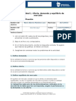 MIII-U2- Actividad 1. Oferta, Demanda y Equilibrio de Mercado