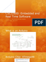 CSCI1600: Embedded and Real Time Software: Lecture 4: Introduction To The Arduino Steven Reiss, Fall 2015