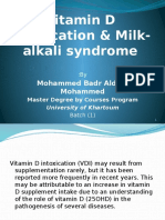 Vitamin D Intoxication & Milk-Alkali Syndrome Assignment