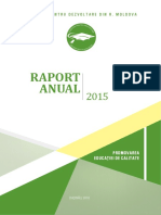 Raportul de Activitate Al Fundației Pentru Dezvoltare, Anul 2015
