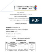 Tratamiento de Corrientes Residuales