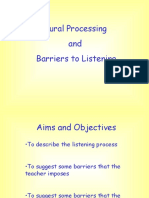 Barriers to Listening