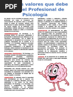 Valores Del Psicologo