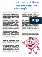 Valores Del Psicologo