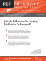 Triangle Insights - Should Antibiotics Enthusiasm Be Tempered