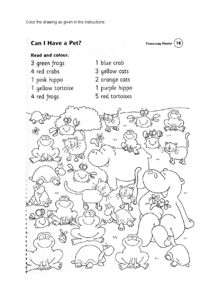 Color Instructions for Drawing | PDF
