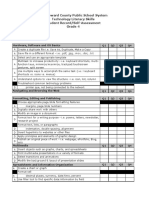 grade 4 techskills checklist