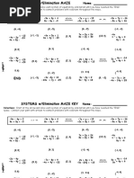 Elimination Matching Activity