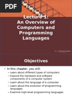 An Overview of Computers and Programming Languages