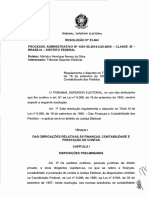 Regulamentação das finanças e contabilidade dos partidos políticos