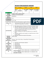 Daily Lesson Plan for English on Reading Comprehension