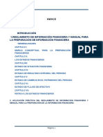 Estudio y Aplicacion Del Reglamento y Manual para La Preparacion de Estados Financieros