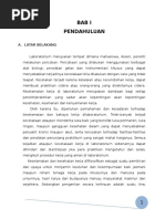 Makalah Kesehatan Dan Keselamatan Kerja Di Laboratorium Bakteriologi