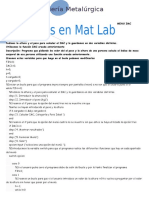 Ejercicios de Matl Lab