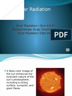 Solar Radiation: Solar Radiation - Sun-Earth Relationships - Array Orientation - Solar Radiation Data Sets