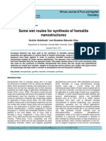 Some Wet Routes For Synthesis of Hematite