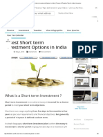 7 Best Short Term Investment Options in India