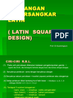 RANCANGAN BUJURSANGKAR LATIN UNTUK PENGAMATAN KADAR NO MOBIL