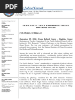 Press Release - Pacific Judicial Council Hosts Domestic Violence Conference on Guam