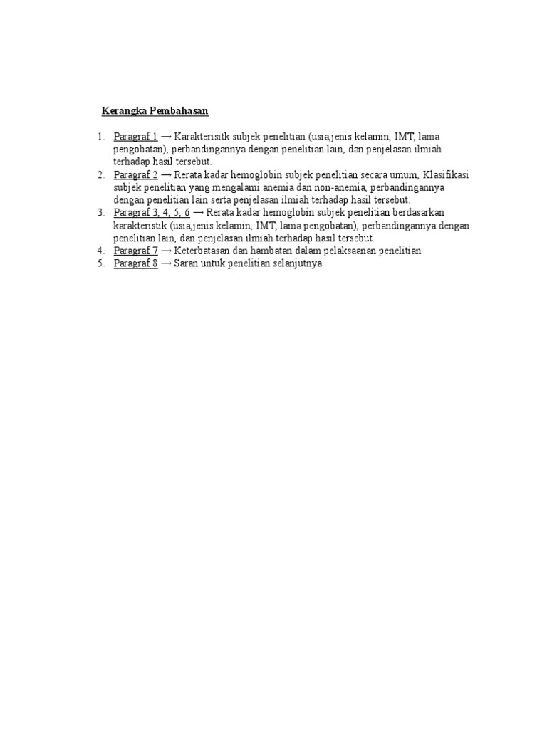 Kerangka Pembahasan | PDF