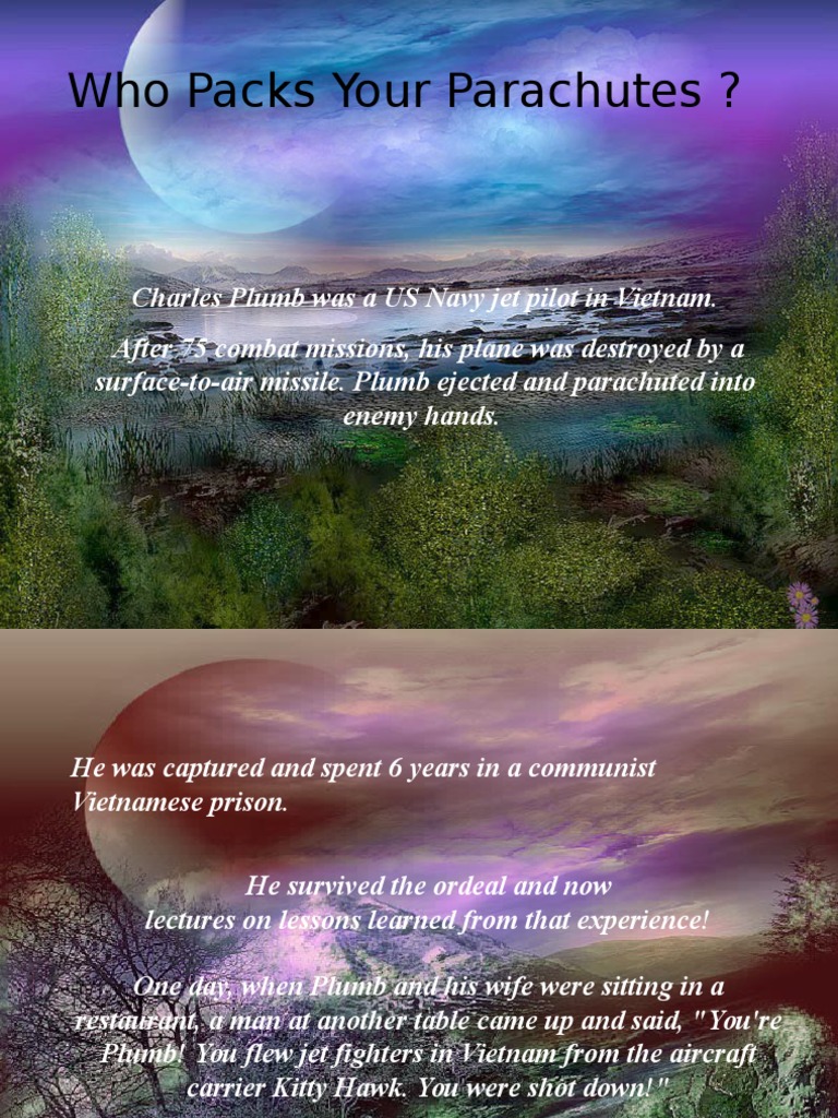 Who Packs Your Parachutes ? PDF Parachute Unrest