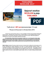 Program Revelion Thailanda - Krabi 2017