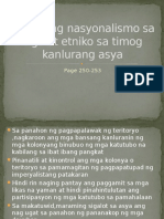 Epecto NG Nasyonalismo Sa Sigalot Etniko Sa Timog