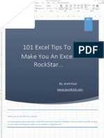 101 Excel Tips to Make You an Excel RockStar