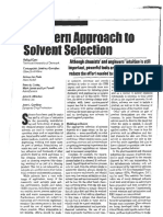 A Modern Approach to Solvent Selection - Mar-06