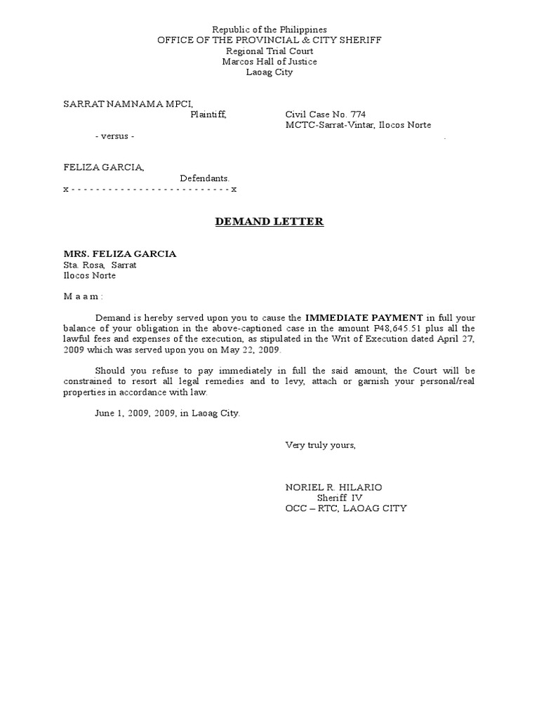 How To Write A Demand Letter To An Attorney