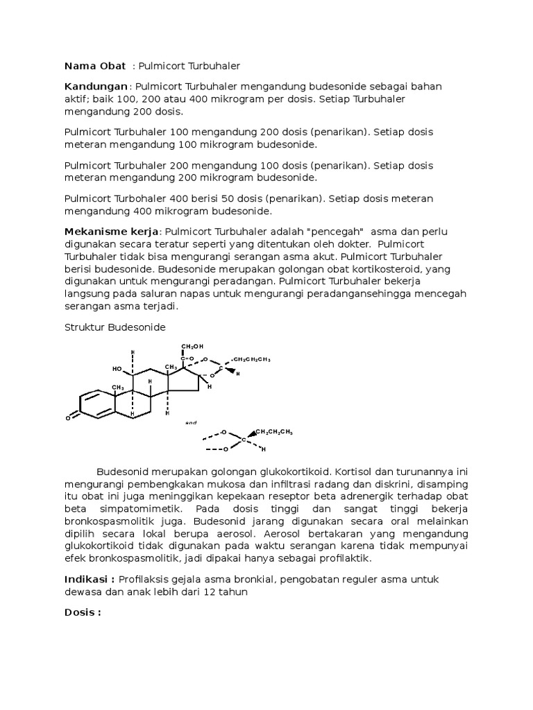 Pulmicort Turbuhaler | PDF