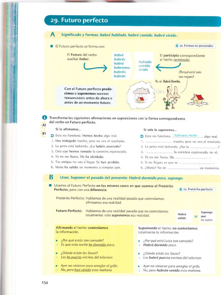 Futuro Perfecto en Español: Ejemplos y Usos | PDF | Lingüística | Idiomas