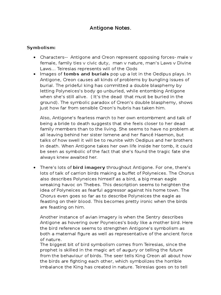 Antigone Essay Questions | GradeSaver