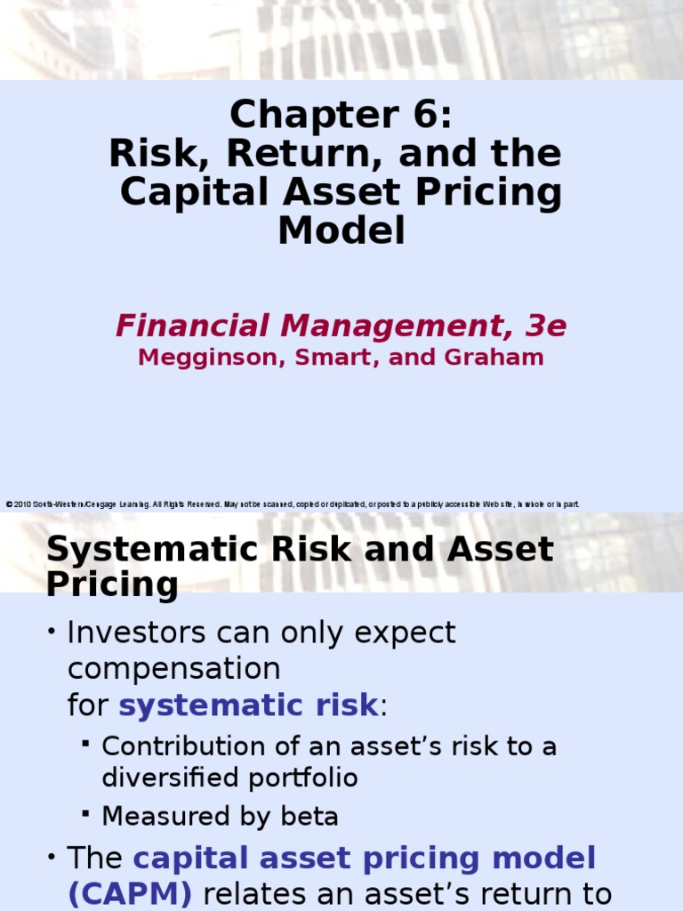 Chapter 6 | PDF | Beta (Finance) | Capital Asset Pricing Model