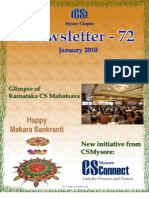 72 ICSI Mysore eNewsletter January 2010