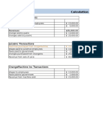 Orangeinc Transactions: Calculation of GDP Example Using 3 Approaches