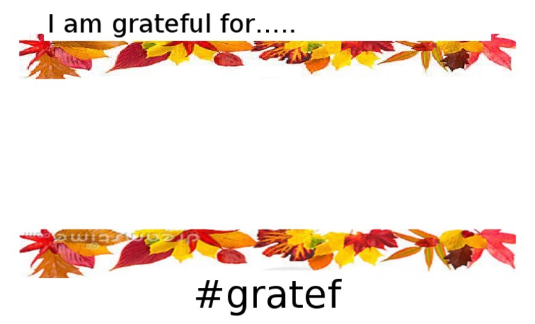 #Grateful Template PDF