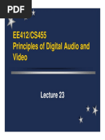 EE412/CS455 Principles of Digital Audio and Video