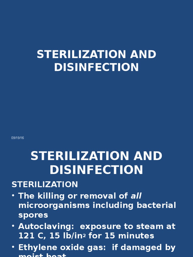 STERILIZATION_AND_DISINFECTION__2016.ppt Sterilization (Microbiology