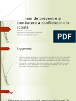 Program de Prevenire Și Combatere a Conflictelor Din