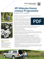 2016 Manuka Honey Fact Sheet