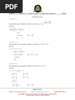 Chapter 5 Complex Numbers and Quadratic Equations