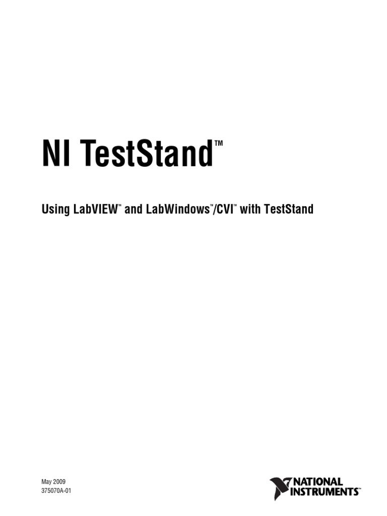 Using LabVIEW and Lab Windows CVI With Teststand Manual | PDF ...
